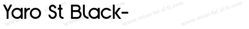 Yaro St Black字体转换